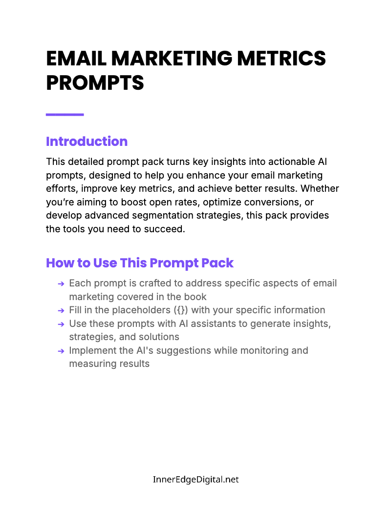 EMAIL MARKETING METRICS - BUNDLE