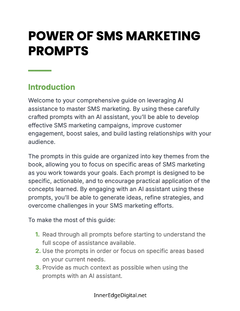 POWER OF SMS MARKETING - BUNDLE